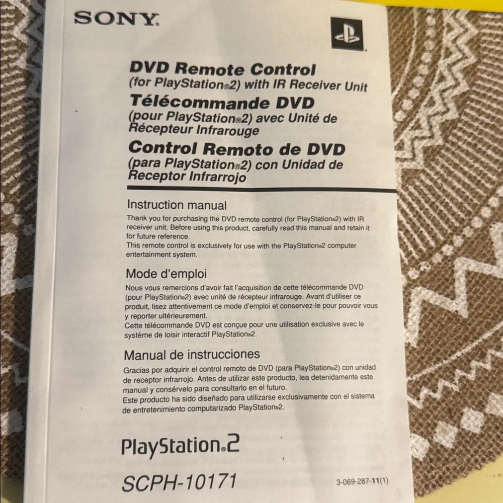 Sony remote control